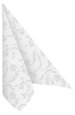 Zdjęcie produktu dla Papstar Servietten Damascato weiss 40 x 40cm 50 Stück 84994