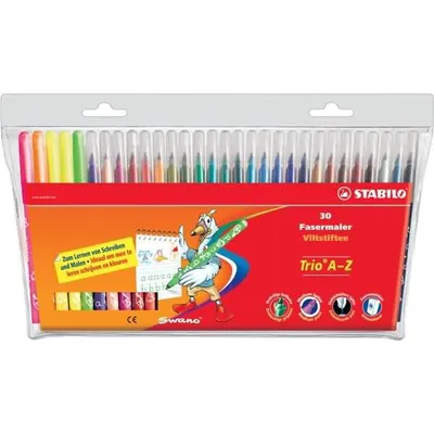 Produktbild von Filzstift - STABILO Trio A-Z - 30er Pack - mit 30 verschiedenen Farben