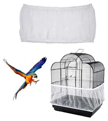 Produktbild von Vogelkäfigabdeckung, Samenfänger für Vogelkäfige, Schutznetz aus Nylon für Käfige mit einem Umfang von 140-220 cm