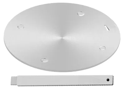 Wärmeleitplatte Edelstahl Induktionsadapter 16 cm mit abnehmbarem Griff