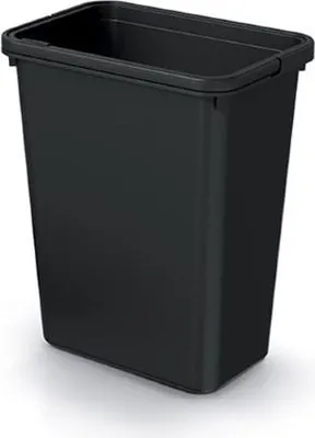 Zdjęcie produktu dla Kosz na śmieci bez pokrywy czarny 10L SYSTEMA BASICA Keden NKS10B-S411