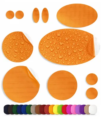 Reparatur-Patches, 11 Stück, wasserdicht, Goldorange