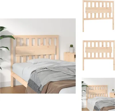 Produktbild von vidaXL Kopfteil 105,5x4x100 cm Massivholz Kiefer -  Kopf- & Fußenden