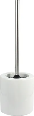 Produktbild von WC-Garnitur - Weiß - H 31 cm - Edelstahl - Keramik