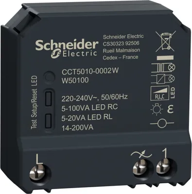 Produktbild von Schneider Wiser Dimmaktor CCT5010-0002W 1fach UP
