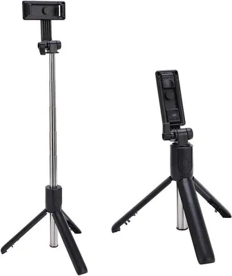 Produktbild von 360-Gradige Drehrotation Selbstauslöser Stativ Mit Bluetooth Fernbedienung - 5 Abschnitte Teleskopartikeln Für Smartphone Fotografie