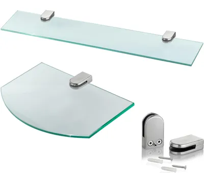 Produktbild von Glas Regal, Größe:50 x 10.16 x 0.6 cm, Glasboden:Milchglas | Rechteck