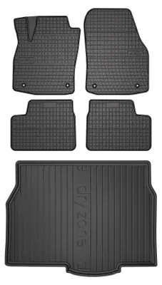 Imagen del producto de Alfombrillas de goma + bandeja de maletero para Opel Astra H 2004-2010 (hatchback) – juego de 5 piezas, , a medida – Wielganizator SolidPRO