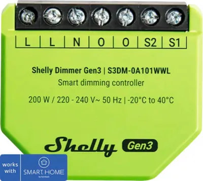 Produktbild von Shelly Dimmer Gen 3 - Kompatibel mit Smart Home by hornbach