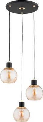 Immagine prodotto di Lampada a sospensione rotonda a tre sfere di vetro DERRO 3xE27 15W ALF62415 Alfa