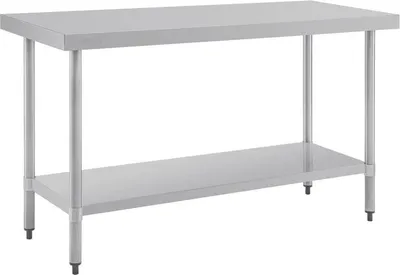 Produktbild von Vogue Arbeitstisch 900x1500x600mm mit Grundboden aus Edelstahl