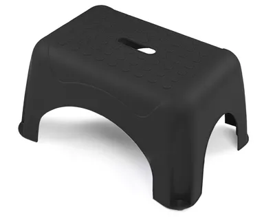 Produktbild von Ondis24 Tritthocker Step Stool Sitzhocker schwarz mit bis zu 150 kg belastbar sehr sicherer Stand Waschbeckentritt für Kleine