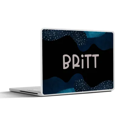 Produktbild von MuchoWow® Laptop Aufkleber Sticker Cover Britt - Pastell - Mädchen 25x18 cm - Laptop-Deko