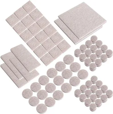 Productafbeelding van Zelfklevende meubelbeschermers - 106 stuks, beige