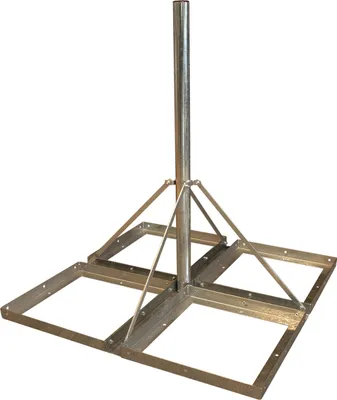 Produktbild von PremiumX Flachdachständer DELUXE 4x 50x50cm 1,2m Mast 60mm Balkonständer