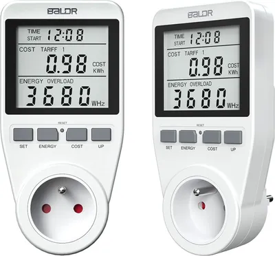 Produktbild von Baldr BD-990 Einphasen-Wattmeter weiß