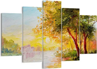 Produktbild von Bild auf Leinwand - Leinwandbild - natur natur - 150x100cm - Wand Bild - Wanddeko - Wandbilder - Leinwanddruck - Bilder - Kunstdruck - Wanddekoration - Leinwand bilder - Wandkunst - EA150x100-3445