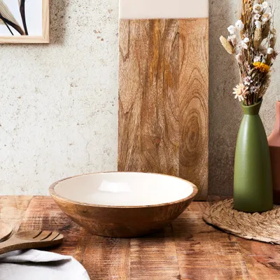 Image de Saladier - HOME DECO FACTORY - Dune - Uni - Marron et Beige