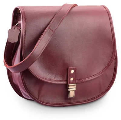 Productafbeelding van Solidchoice - Handgemaakte Leren Schoudertas met Vintage Stijl voor Dames
