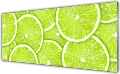 Produktbild von Küchenrückwand aus Glas 125x50cm Spritzschutz Limetten Küche