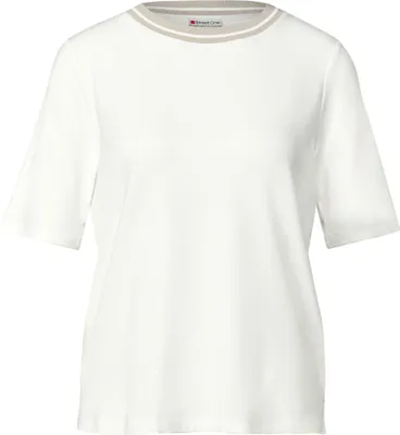 Produktbild von Street One LTD QR shirt w.rib collar off white 36