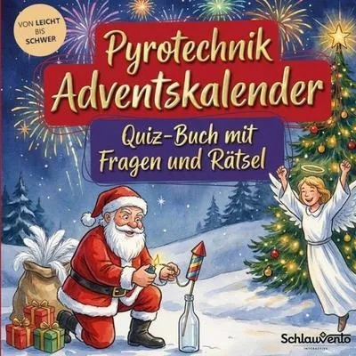 Produktbild von Pyrotechnik-Adventskalender: Quiz-Buch mit Fragen und Rätsel