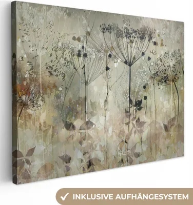 Obrázek produktu pro OneMillionCanvasses® - Plátna - Květiny - Šedá - Příroda - umění, nástěnné dekorace, obrazy Obývací pokoj, 120x90cm