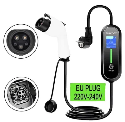 Produktbild von Tragbares EV-Ladegerät, 3,5 kW Ausgang, einstellbarer Ladestrom, Neu 3.5KW TYP 1