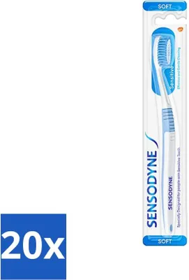 Produktbild von Sensodyne Zahnbürste – Weich – Für empfindliche Zähne – 1 Zahnbürste - Vorteilspack - 20 Stücke