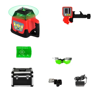 Obrázek produktu pro Rotační laser, zelený paprsek, dosah měření 500 m, zelený paprsek 2, zelený paprsek 2