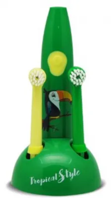 Obrázok produktu pre zubná kefka Tropical 24 x 8,5 cm zelená/žltá
