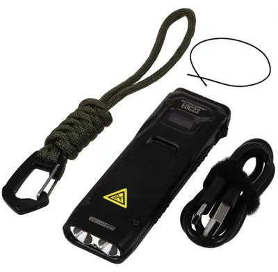 Produktbild von Nitecore EDC23, Taschenlampe, Schwarz, Kunststoff, Tasten, IP54, LED