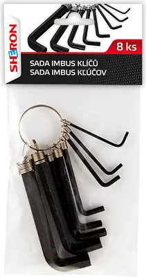 Obrázok produktu pre EXTOL CRAFT Sada L-kľúčov, 8 kusov, 2–10 mm