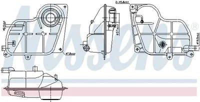 Produktbild von NISSENS Ausgleichsbehälter Kühlmittel für AUDI A4 Limousine (8D2, B5) Kühlwasser 996299