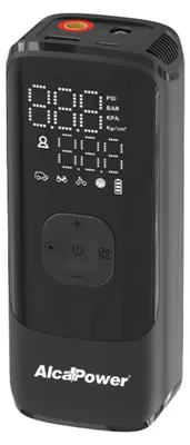 Produktbild von Alcapower - Tragbarer Mini-Auto- und Fahrradkompressor 150 PSI 3 in 1 - Kompressor, PowerBank und Taschenlampe