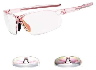 Produktbild von Sportsonnenbrille, fotochromatisch, für Radfahren, Herren und Damen, transparente Gläser