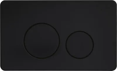 Immagine prodotto di Piastra di risciacquo Balneo Piastra di risciacquo OXO a due pulsanti nera