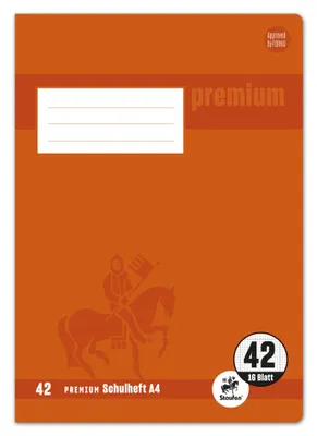 Produktbild von TSI Schulheft A4 PREMIUM kariert, mit Umr., Lin. 42