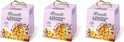 Produktbild von 3x Bauli Panettone di Verona ohne kandierte Früchte mit Rosinen und Mandeln 1kg
