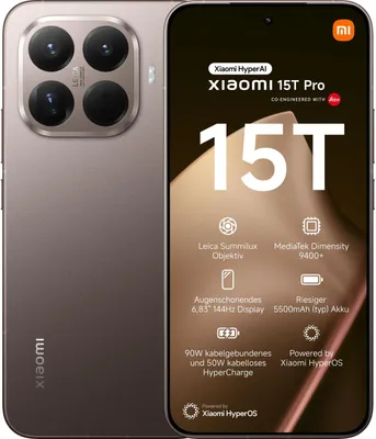 Produktbild von Xiaomi 15T Pro Dual Sim - Gold - Mobiltelefon - Smartphone - 256 GB