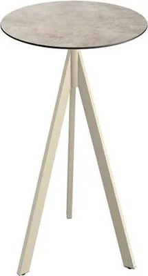 Produktbild von Infinity Tripod Stehtisch Sand frame + Moonstone HPL Ø70 cm