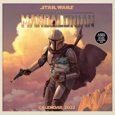 Star Wars Mandalorianer Kalender 2023, 30x30 cm, Monatsplaner