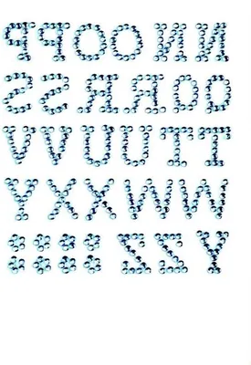 Image de Timbres personnalisés - Timbres décoratifs - Personnalisation d'objets - Amovibles, finition brillante - 13 mm - Bleu
