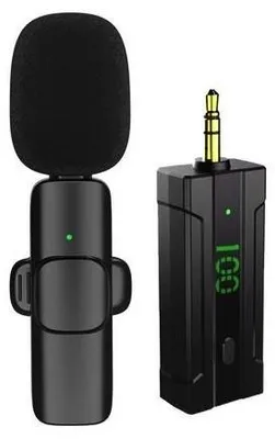 Immagine prodotto di Microfono lavalier wireless da 3,5 mm per fotocamere (include batteria)