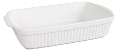 Produktbild von Auflaufform - 36 x 20 cm - Weiß - Steinzeug - mit Griffen