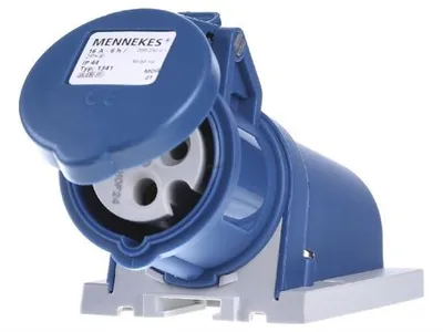 Obrázek produktu pro MENNEKES 1341, Přímý, 230 V, Modrá, Bílá, IP44, 1 kusů