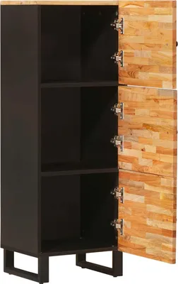 Obrázok produktu pre vidaXL Úložná skriňa, vysoká, hnedá, 40 x 33 x 110 cm, masívne mangové drevo