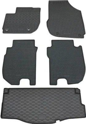 Produktbild von Rigum Gummi Fußmatten + Kofferraumwanne im Set für Honda Jazz 4