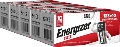 Produktbild von Energizer 123 Lithium Batterie EL123AP 3V 50er-Set
