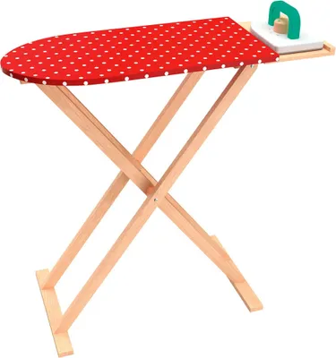 Produktbild von Playtive Holz Kinder Spielzeug Rollenspiel Bügelbrett ink. Bügeleisen Stoffbezug